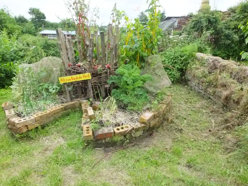 exemple de keyhole garden potager en permaculture